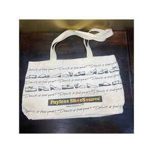 Payless Shoesource Store Graphic Tote Bag Canvas Shopping Bag